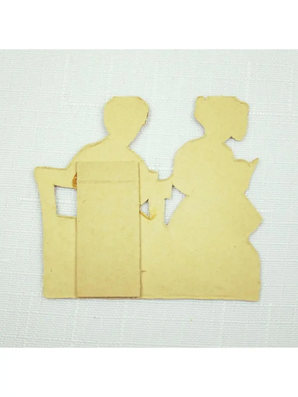 Vintage Valentine Die Cut Stand Up Victorian Girl Boy Germany 1920-30s UNSIGNED